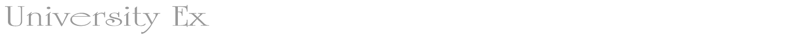University Ex font preview