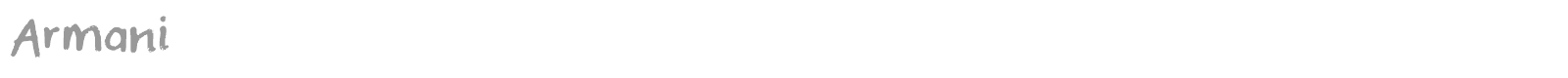 Armani font preview