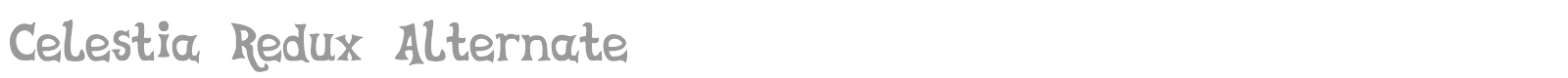 Celestia Redux Alternate font preview