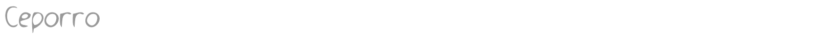 Ceporro font preview