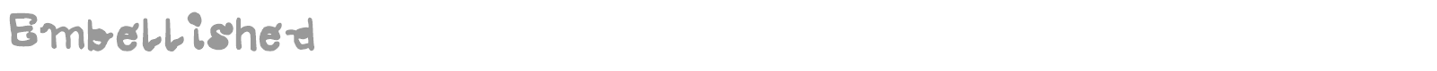 Embellished font preview