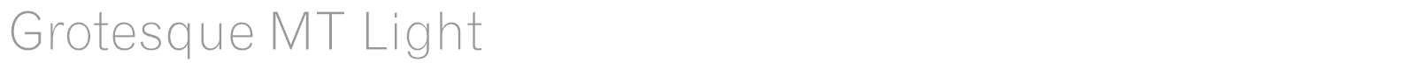 Grotesque MT font preview