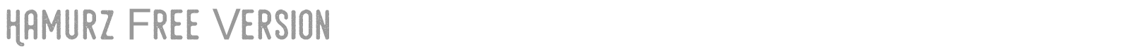 Hamurz Free Version font preview