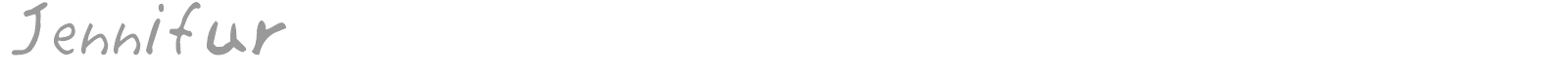Jennifur font preview