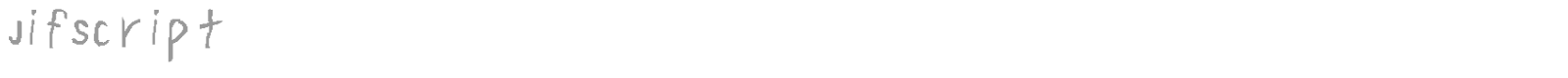 JifScript font preview
