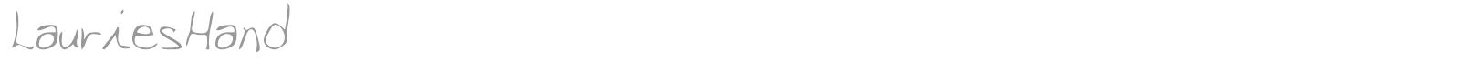 Laurieshand font preview
