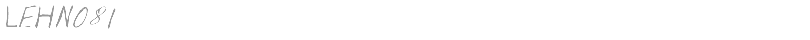 LEHN081 font preview