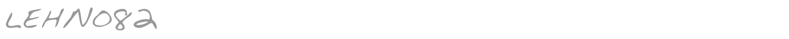 LEHN082 font preview