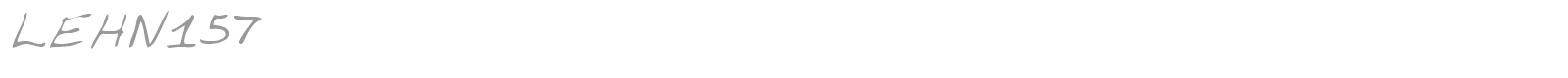LEHN157 font preview