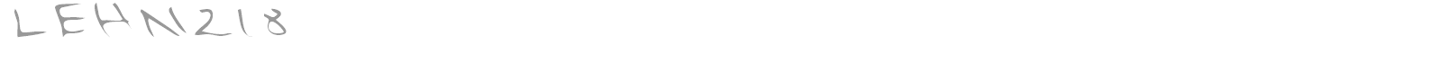 LEHN218 font preview
