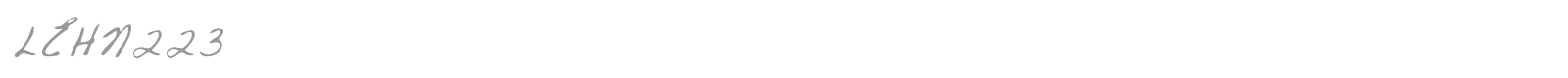 LEHN223 font preview