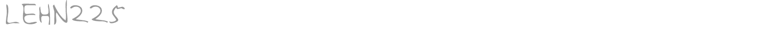 LEHN225 font preview
