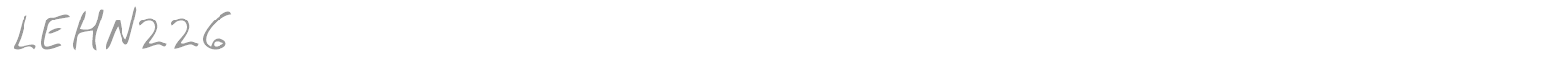 LEHN226 font preview