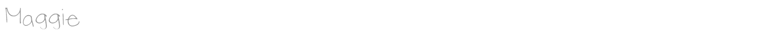 Maggie font preview