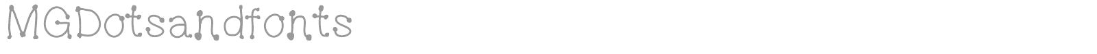 MGDotsandfonts font preview