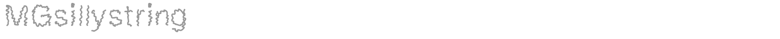 MGsillystring font preview