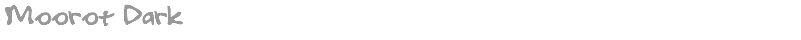 Moorot Dark font preview