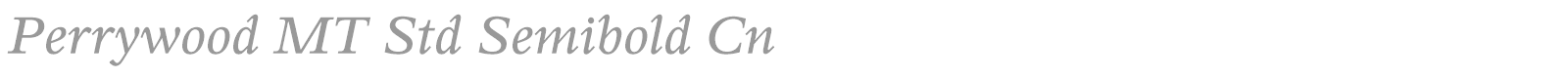 Perrywood MT Std font preview