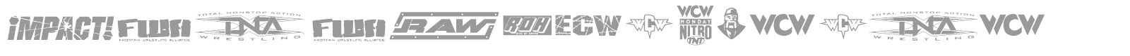 Pro Wrestling Logos font preview