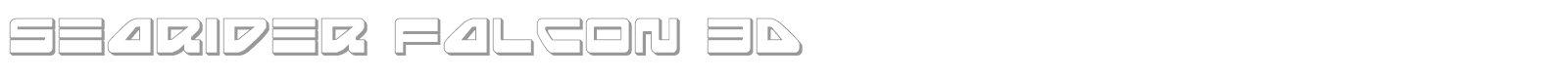 Searider Falcon Super-Italic font preview