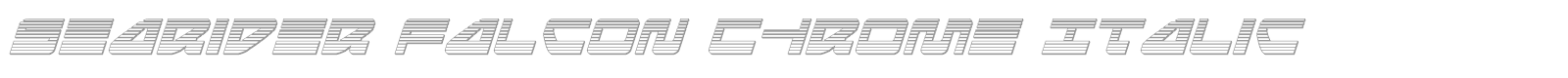 Searider Falcon Super-Italic font preview