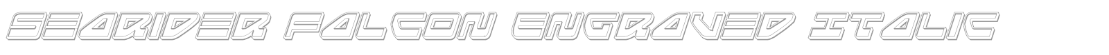 Searider Falcon Super-Italic font preview