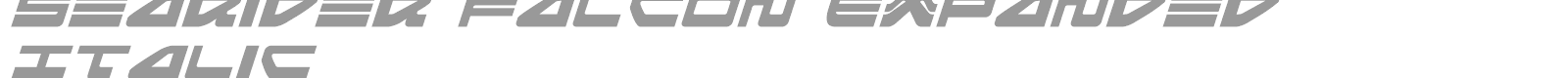 Searider Falcon Super-Italic font preview