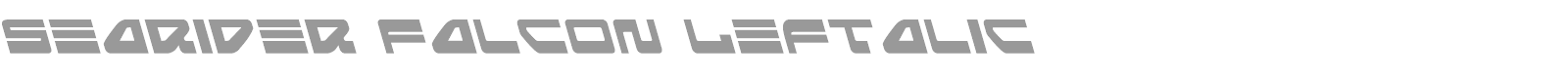 Searider Falcon Super-Italic font preview