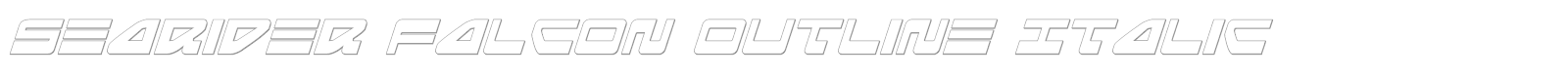 Searider Falcon Super-Italic font preview