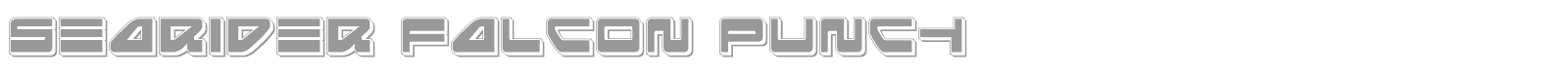 Searider Falcon Super-Italic font preview