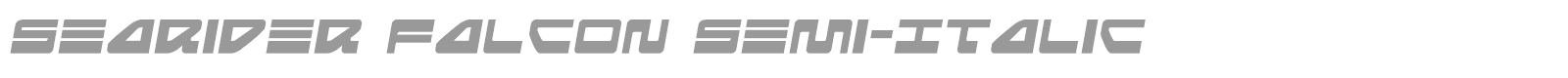 Searider Falcon Super-Italic font preview