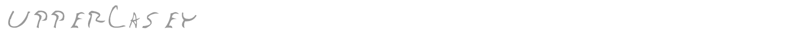 UpperCasey font preview
