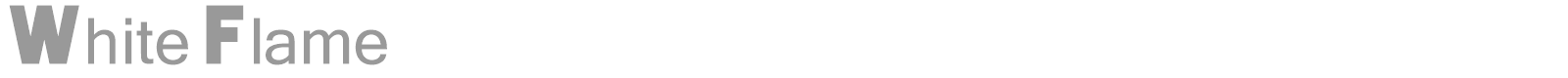 White Flame font preview