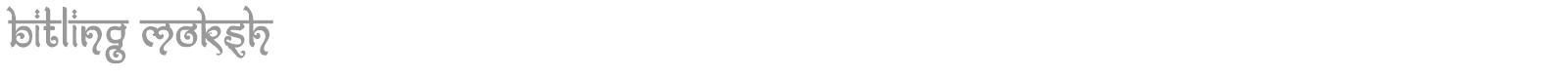 Bitling moksh font preview