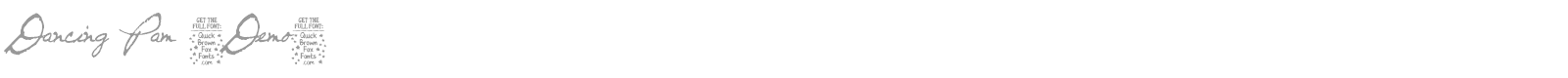 Dancing Pam (Demo) font preview