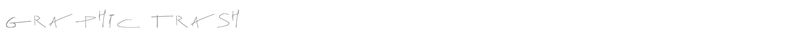 Graphic Trash font preview