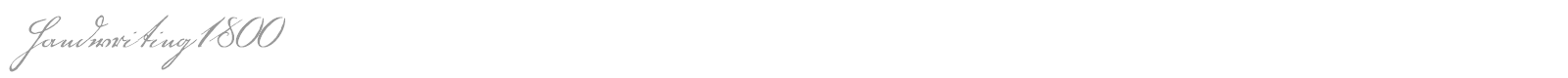 Handwriting1800 font preview