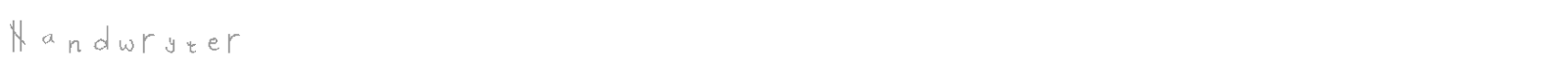 Handwryter font preview