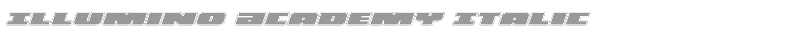 Illumino Extra-Condensed Italic font preview