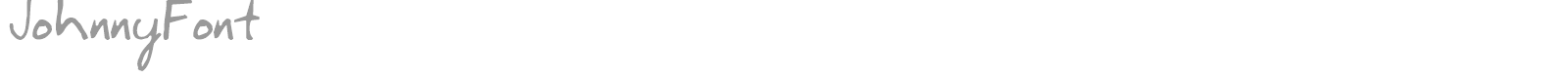 JohnnyFont font preview