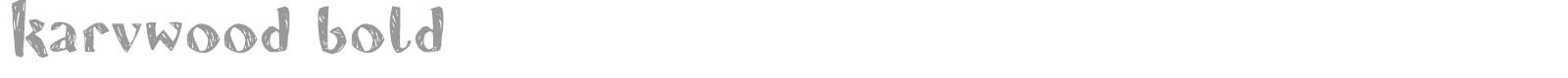 Karvwood font preview