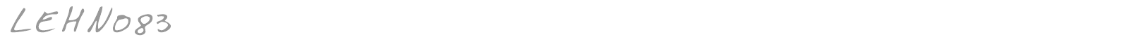 LEHN083 font preview