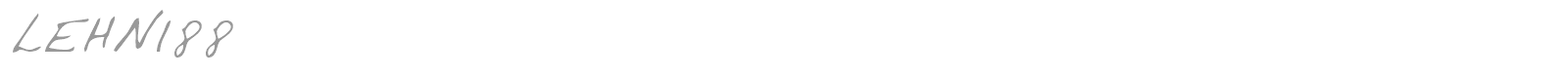 LEHN188 font preview