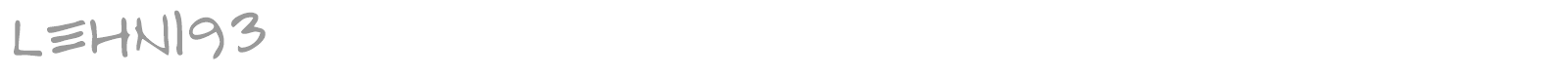 LEHN193 font preview