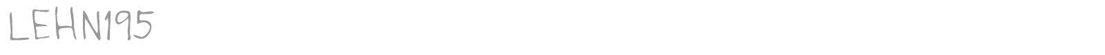 LEHN195 font preview