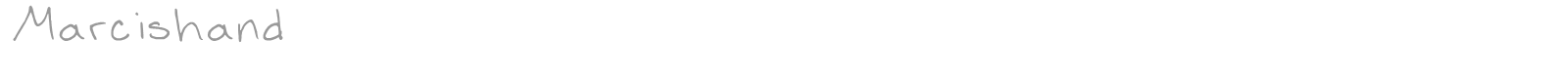 Marcishand font preview