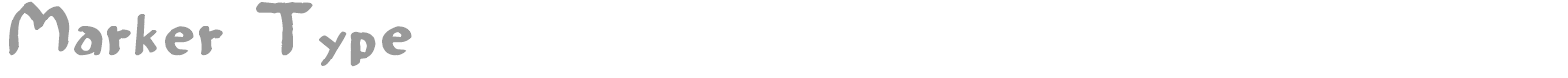 Marker Type font preview