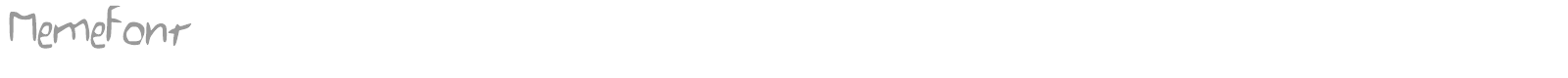 MemeFont font preview