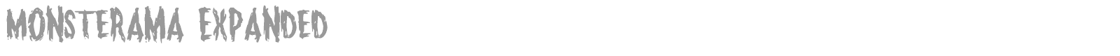 Monsterama Expanded font preview