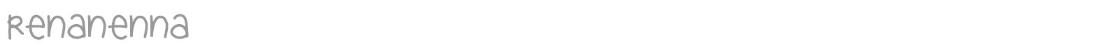 Renanenna font preview